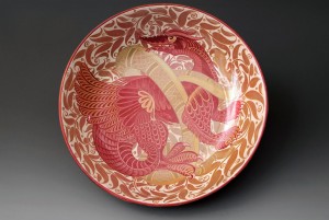 Fine art valuations William De Morgan charger designed by Charles Passenger