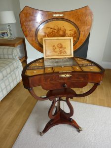 Fine antique Regency table after restoration. Valued for probate.