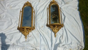 Damaged Antique Peer mirrors.
